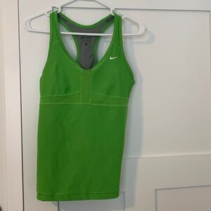 Nike Dri-Fit Womens M Green Racerback Tank Top